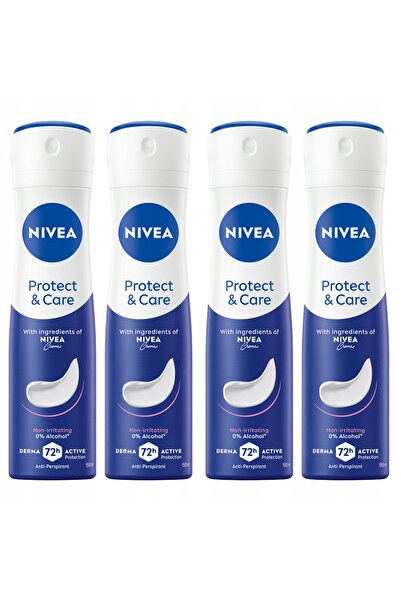 NIVEA 4 x ANTIPERSPIRANT SPRAY PROTECT & CARE 150 ML