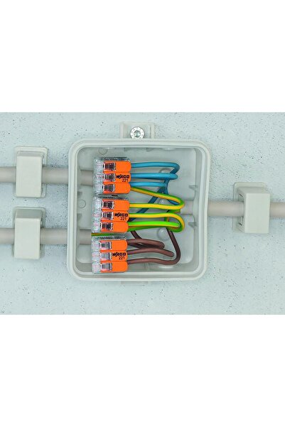 NO BRAND Conector rapid WAGO 5x6 mm pentru cablu 221-615, 10 bucăți