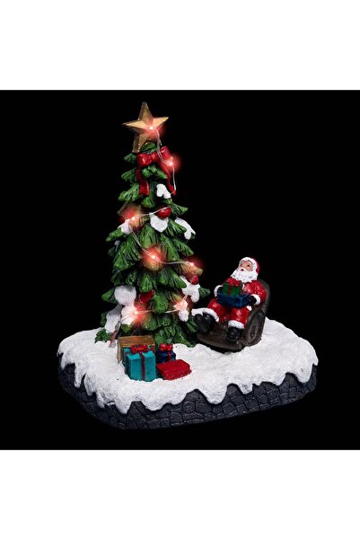 Fééric Lights and Christmas SCENKA MOȘ CRĂCIUN SUB BRADUL DE CRĂCIUN LUMINOS ...