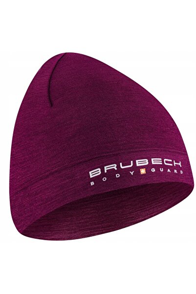 NO BRAND BRUBECK Extreme Căciulă de lână HM1018 prună L/XL