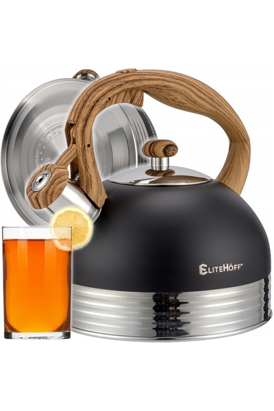 NO BRAND Fierbător tradițional cu fluier 2,5L Inducție Gaz inox