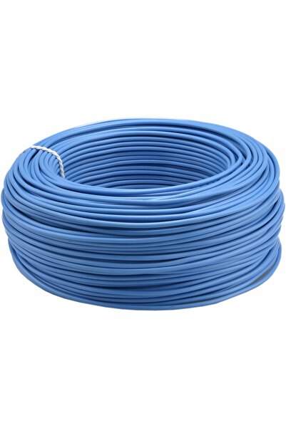 Elektrokabel Turek Cablu de instalație DY 1,5 H07V-U din cupru, albastru, 100 m