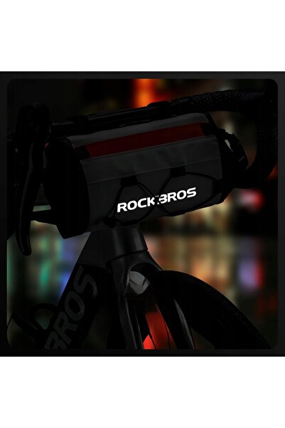 ROCKBROS Geantă de ghidon pentru bicicletă de șosea, 2,4L, impermeabilă, W002...