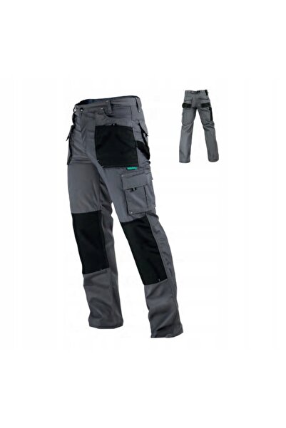 Stalco Pantaloni de lucru de protecție, rezistenți, pentru curea, gri, XXL