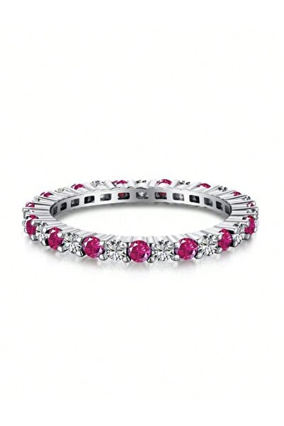 Choice29 7 Silver Rose Red 925 Sterling Silver Fashion Shiny Multicolored Ful...