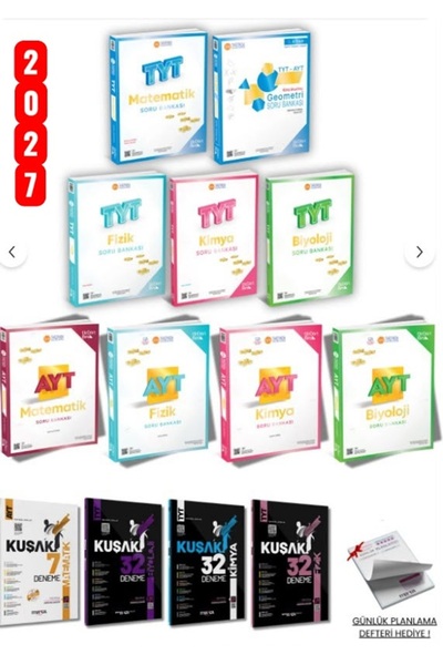 Üç Dört Beş Yayıncılık 345 2027 Sayısal Tyt Ayt Matematik Geometri Fizik Kimy...