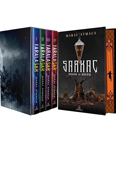 Ephesus Yayınları Yaralasar Serisi Seti 4 Kitap Ciltli Kutulu ve Sarkaç 3 Hük...