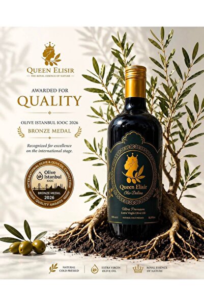 Queen Elisir Turkish Extra Virgin Olive Oil – Cold Pressed (500 ml)