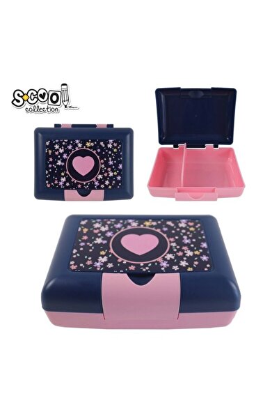 PlayFun Sandwich Box, Compartmented, Pink Heart, 900ML, 17.5X13X6CM - S-cool ...