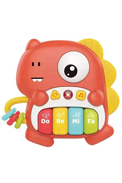 CasaDesteapta.ro Orga Bebe Dino HE0550 - Jucarie pentru Copii, Cu Sunete si M...
