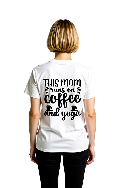 PayBuy Women's 100% Cotton Coffee Yoga Printed Relaxed Fit Short Sleeve Round...