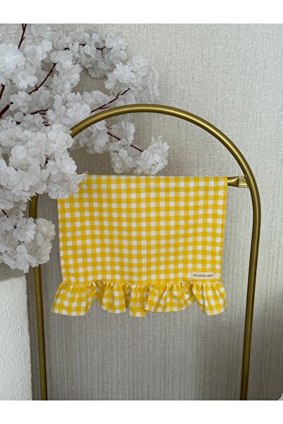 KaiAtelier Lemonade Keten Fırfırlı Kurulama Bezi / Fırın Örtüsü