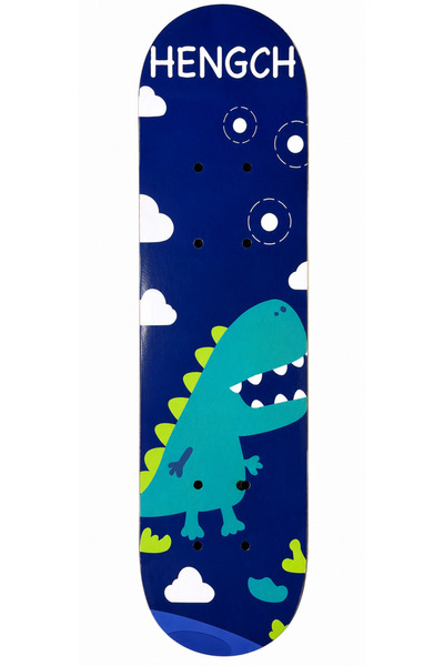 OEM Skateboard din lemn model Dino Urban Blue - 60 cm