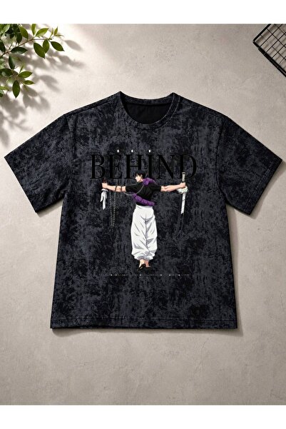 JANTIL MODA Unisex Oversize Vintage Washed Street Style Μόδα του δρόμου Βαμβα...