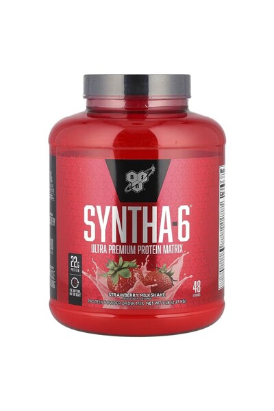 BSN Pudră proteică Izolat proteic din zer Syntha 6 Căpșuni, 2.26 kg