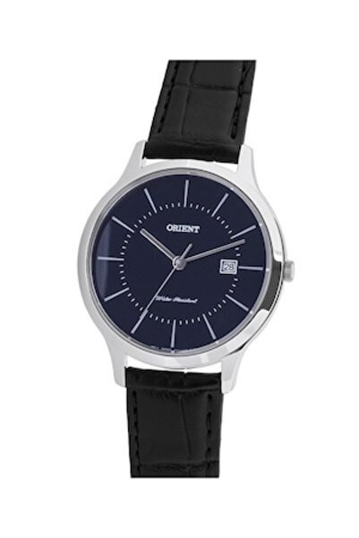 Orient Ceas cu curea din piele, Negru