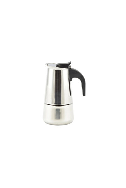 Perfect Home Espressor manual din inox pentru 2 persoane, cu cutie cadou