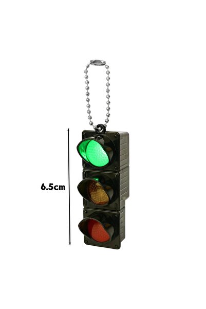 Choice5 1Pcs A1 1/2Pcs New Fashion 3D Traffic Light Keychain Funny Creative B...