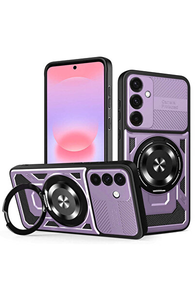 Techsuit Husă pentru Samsung Galaxy A36 5G, RuggedCam, albastru - violet