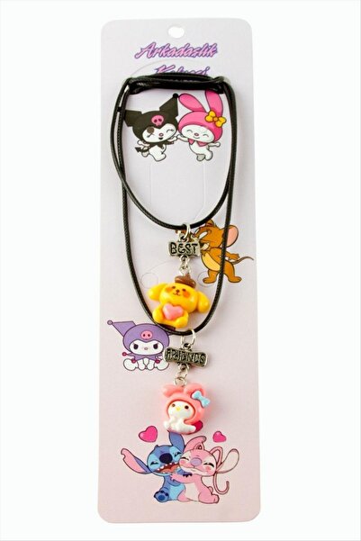 ZERO LAND Nhr-Hlss Cartoon Character Friendship Necklaces (Couple Necklaces) ...
