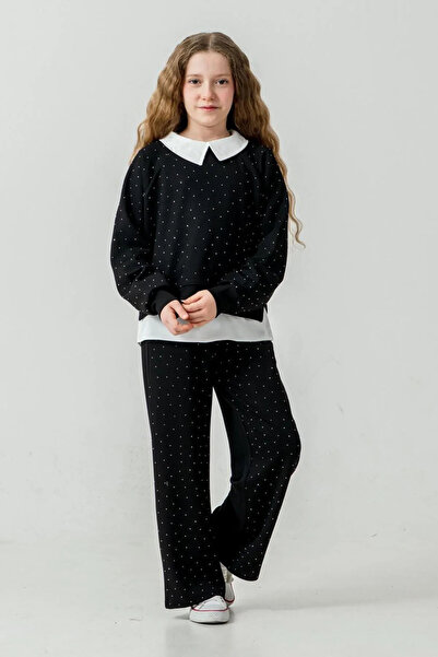 Minigimin Cicileri My Little One's Skin-Friendly Stoned Oysho Fabric, Shirted...