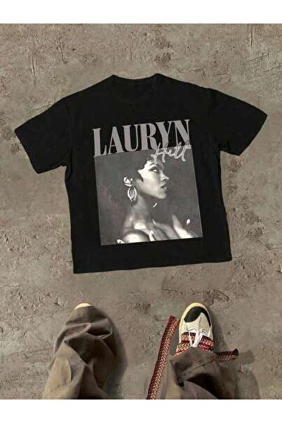 23ERVA Music Lauryn Hill With Artist's Name And Image Themed Graphic Casual S...