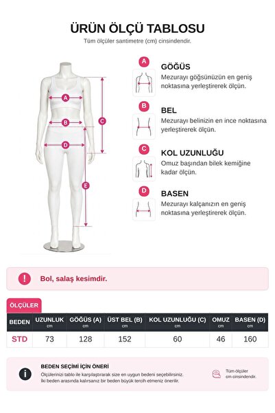 MODAQU Çizgili Astarlı Oversize İnce Vual Hakim Yaka Tunik - Sarı