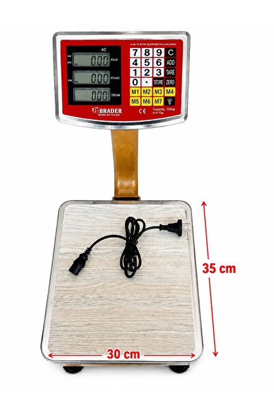 Brader marka 100 kg kapasiteli Katlanır Boyunlu terazi baskül kantar