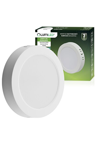 Lumiled Plafonieră LED aplicată, rotundă, 12W, 4000K, lumină albă