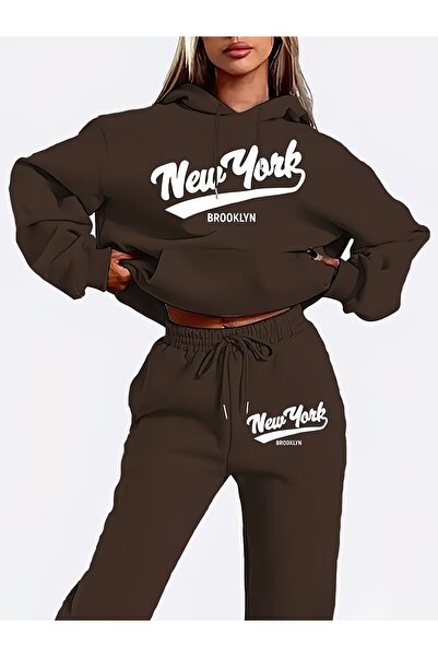 darkopia Unisex Men's and Women's New York Brooklyn Printed Oversize 3 Thread...