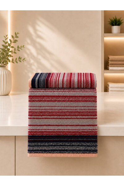 BİNNUR HOME طقم مناشف لليدين والوجه فائقة النعومة مقاس 50x90 سم