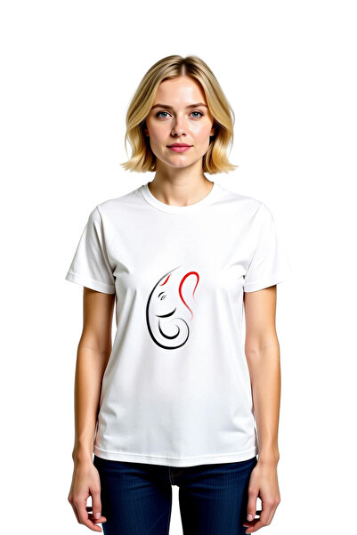 PayBuy Elephant Head Tilak Spiritual Art Printed Women's T-Shirt
