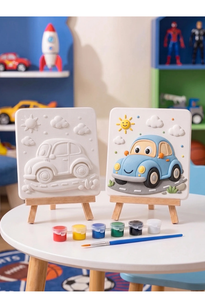 Tabdiko Mavi Vosvos 15x15 Taş Boyama Seti – Çocuk ve Yetişkin Hobi Seti