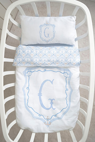 NOU Mother's Side Duvet Cover Set (60X100) - Noble Series - Blue - Letter g