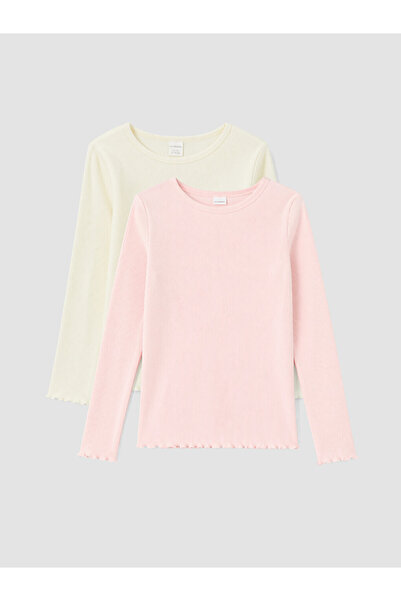 LC Waikiki Crew Neck Girls' T-Shirt 2-Pack