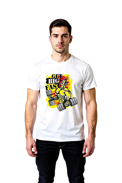 PayBuy Men's Bodybuilding Motivation Printed T-Shirt Dynamic Sports Design Re...