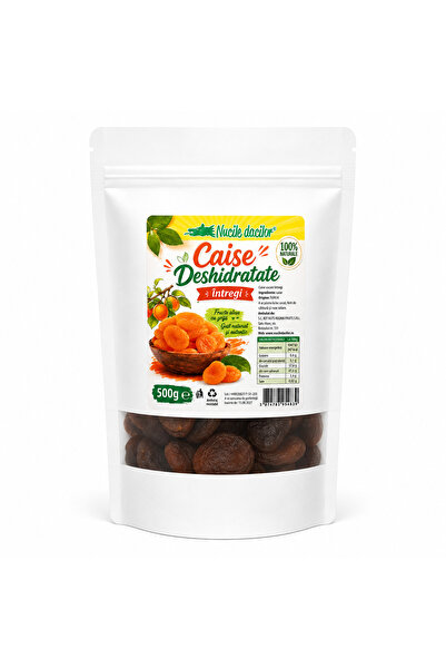 Nucile Dacilor Caise deshidratate naturale 500g – 100% naturale, fără conserv...