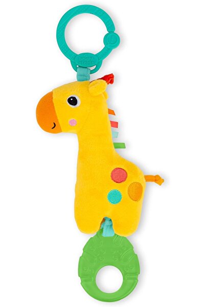 Bright Starts Safari Soother Rattle & Teether Toy for Stroller and On-The-Go ...