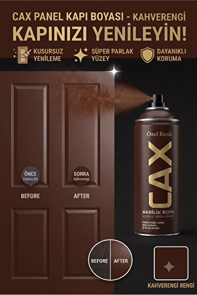 caxcolors CAX Panel Kapı Boyası - Akrilik Boya Ahşap Ve MDF Kapı Yenileme Boyası