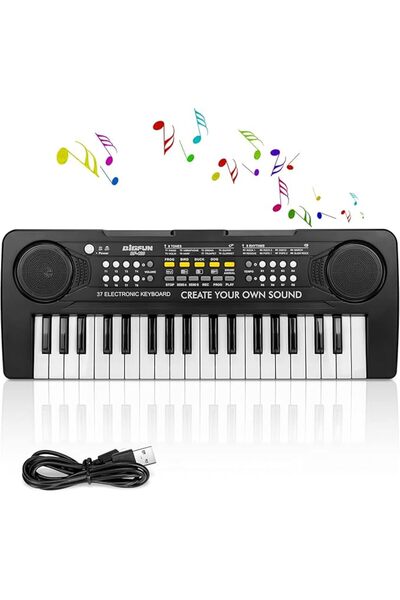 TOQIBO Kids Piano Keyboard, 37 Keys Electronic Piano for Kids Portable Multi-...