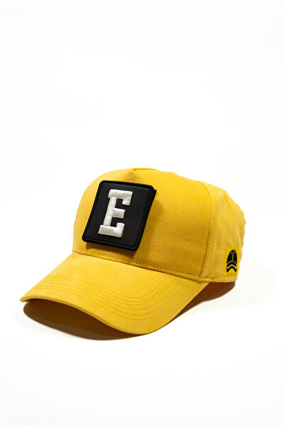 all hats قبعة قابلة للتغيير مع تفاصيل رقعة حرف E |   قبعة بيسبول بدون شبكة عل...
