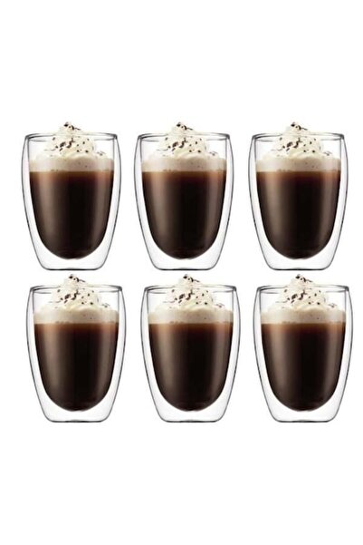 Bodum Σετ 6 ποτηριών, Γυάλινο, 350 ml, 11.6 εκ., Διαφανές