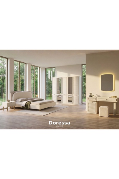 Doressa Living Hella 5 Kapılı 2 Aynalı Yatak Odası Takımı