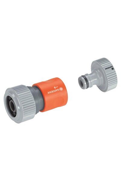 Gardena Standard Pump Connection Set: 1/2" Coupling + 1" Hose Barb