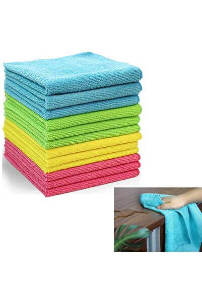 STARSTAR 12 microfiber cleaning cloths in various colors
