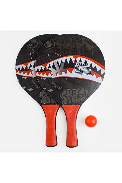 OEM Set de palete de tenis de plajă cu design Black Shark și minge de plastic...