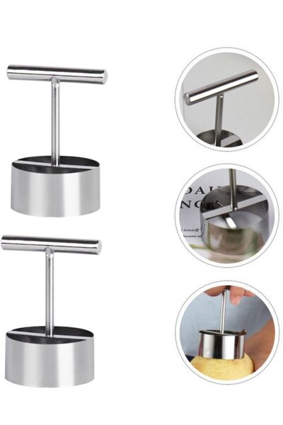 STARSTAR Fruit pitter set (2 pieces), press and rotate, suitable for zucchini...