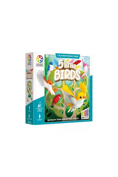 Smart Games Επιτραπέζιο παιχνίδι 5 Μικρά Πουλιά για 1 Παίκτη 5+ Ετών