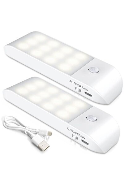 STARSTAR 2-pack rechargeable magnetic sensor white light.