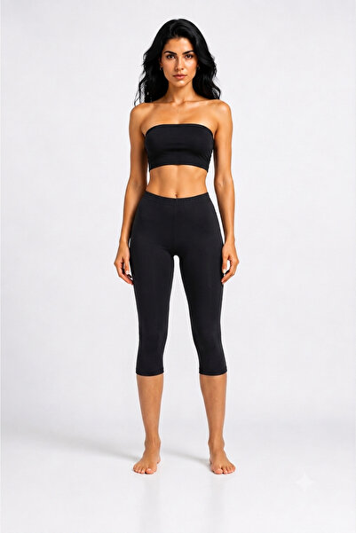 AV ANZAV 1574 Leggings Capri din bumbac elastic, confortabili, la modă, cu at...